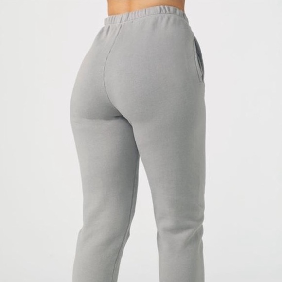 🆕JOAH BROWN STONE GREY FITTED HIGH-WAIST EMPIRE JOGGERS WITH SIDE POCKETS NWT - Picture 4 of 12